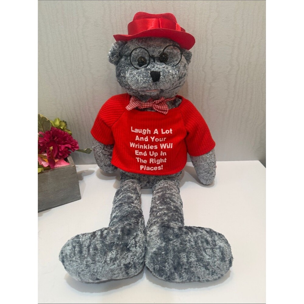 Vintage Grandma Grandpa Musical Bear Plays Song When I’m 64 by the Beatles VIDEO